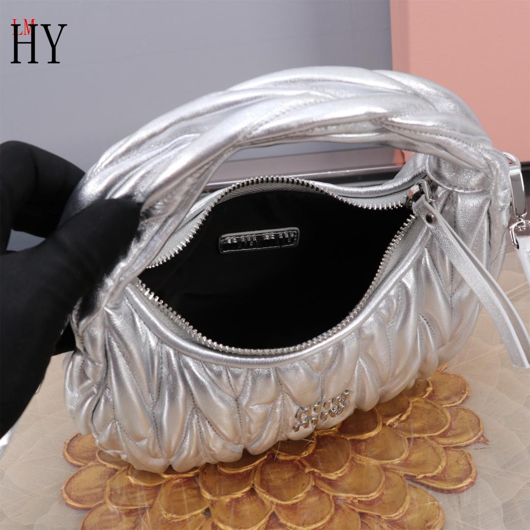 Miu Miu "Silver Wander matelassé leather shoulder bag"