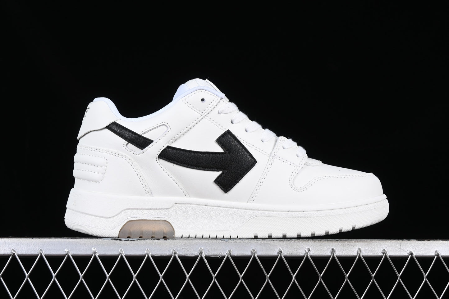 Out of office lace up „White Black"