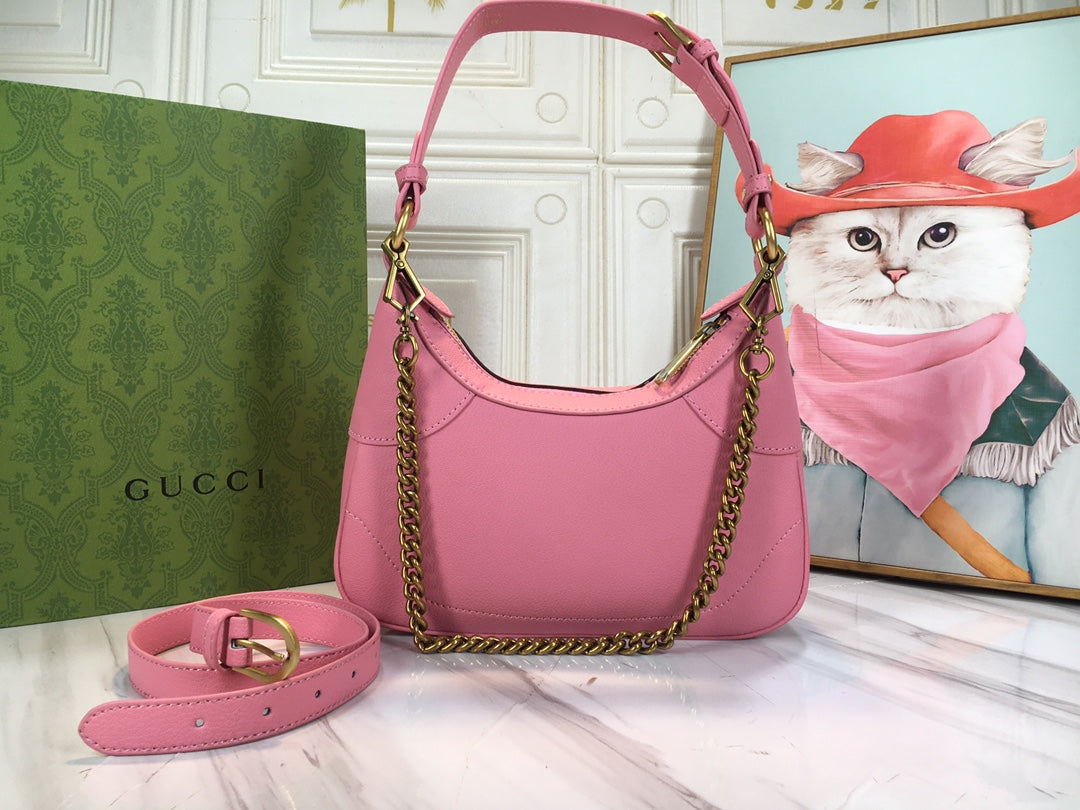 Gucci "Aphrodite Small Shoulder Bag GG Pink"