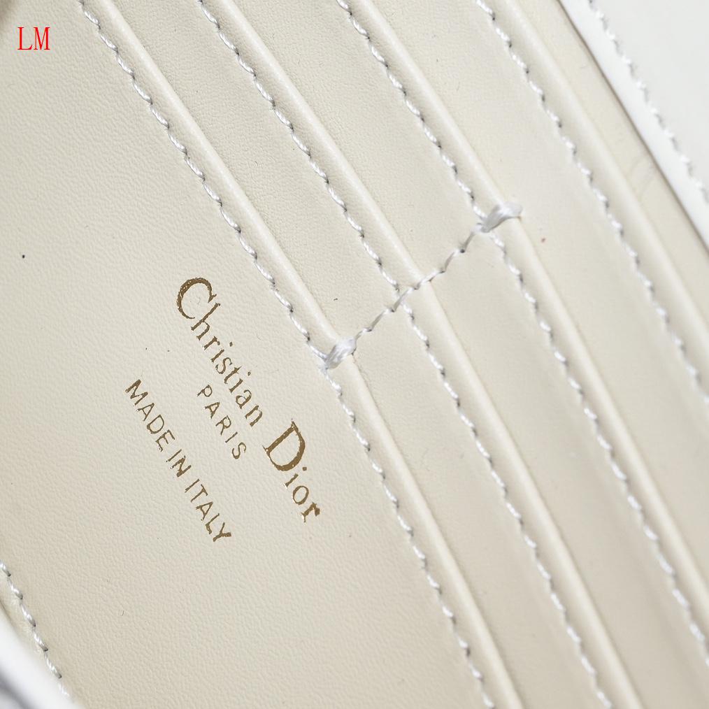 Dior "Bobby East-West Pouch With Chain White"