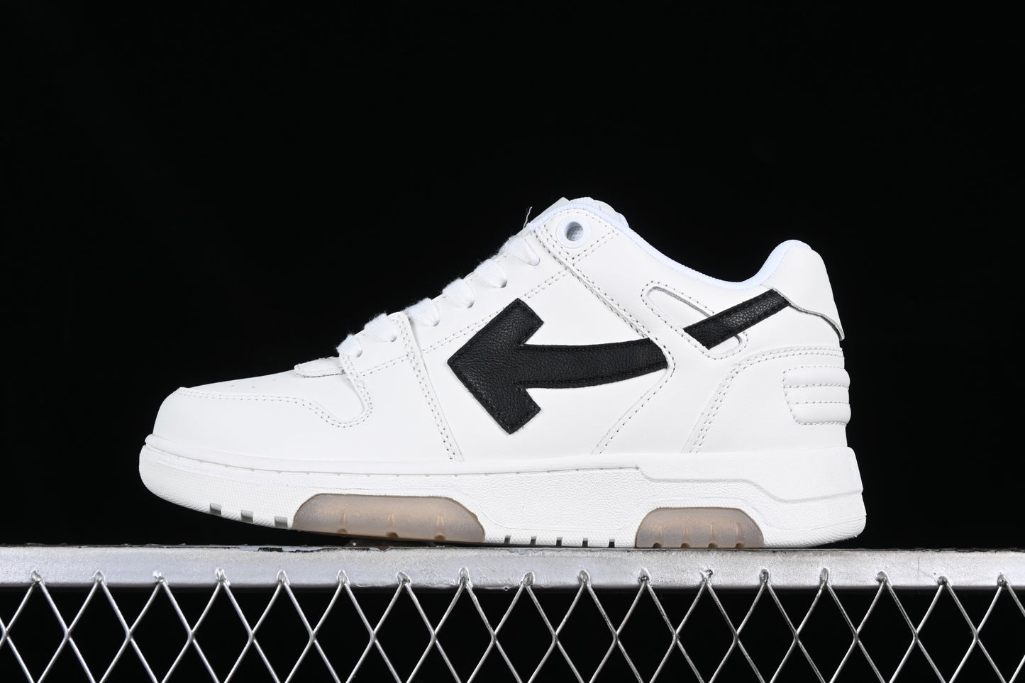 Out of office lace up „White Black"