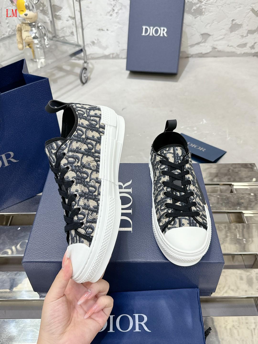 Dior B23 "League Low-Top Sneaker Black Dior Oblique Jacquard"