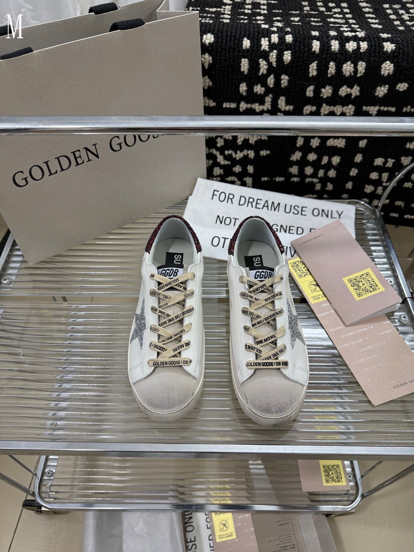Golden Goose "White and Bordeaux"