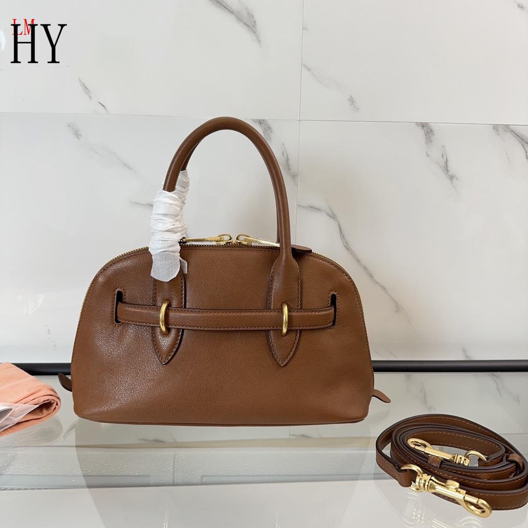 Miu Miu "Black Aventure Leather Top Brown"