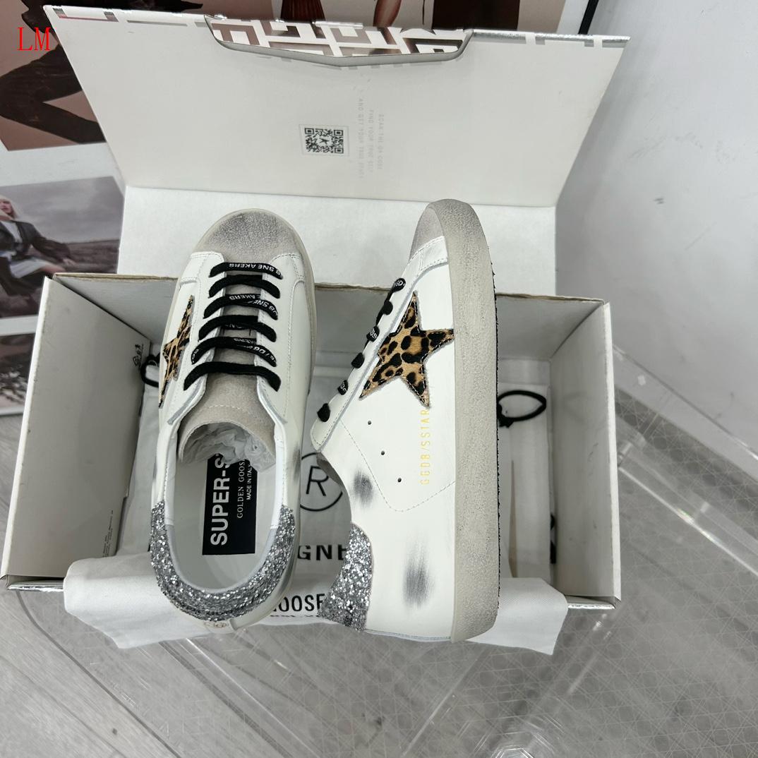 Golden Goose "Distressed Lace Up Sneakers"