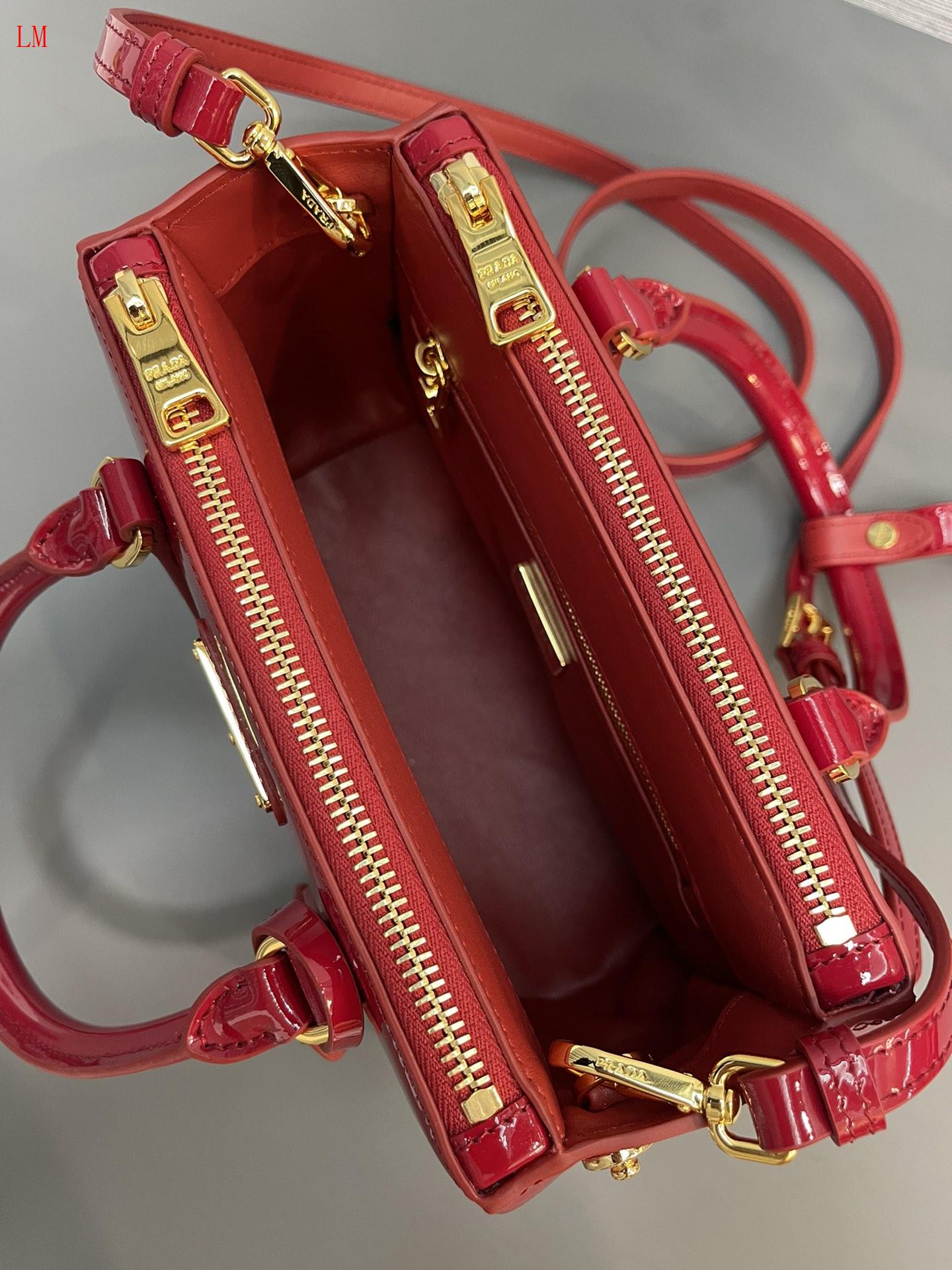 Prada "Red Small Galleria Saffiano Leather Bag"