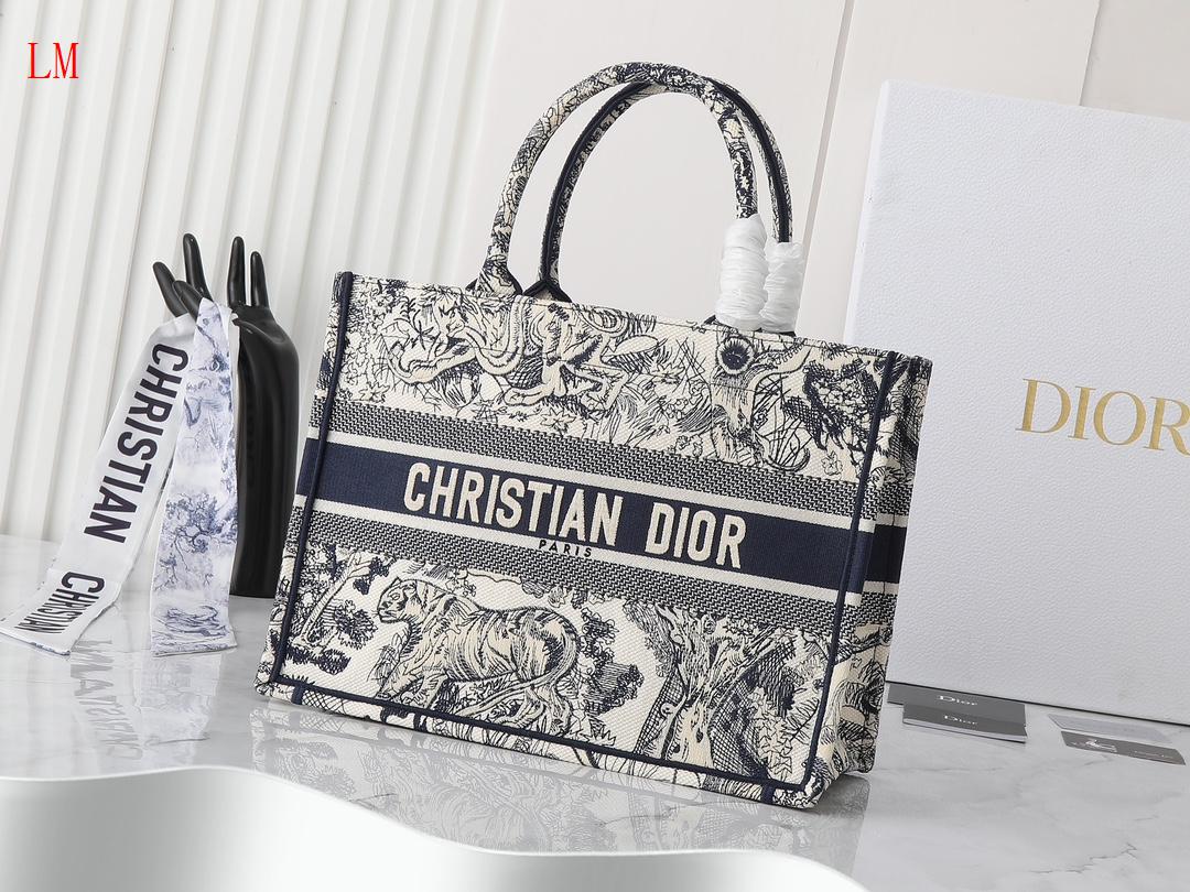 Dior "Medium Book Tote Blue"