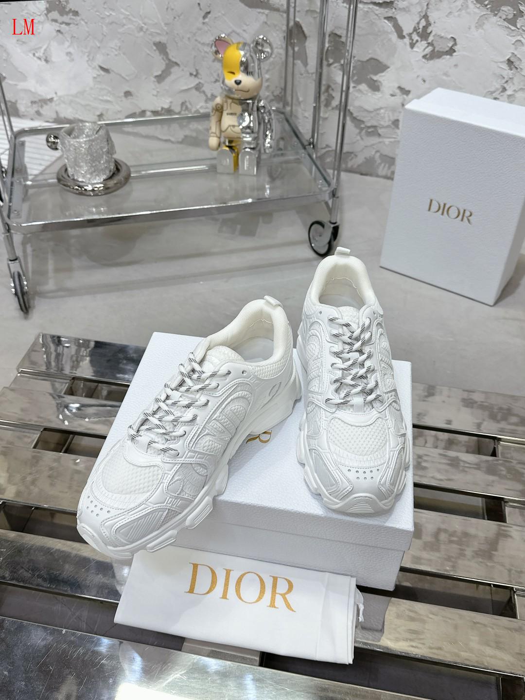 Dior Chrono Sneaker "Mesh and White Leather"