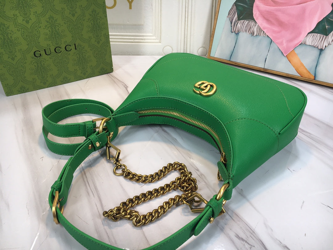 Gucci "Aphrodite Small Shoulder Bag GG Green"