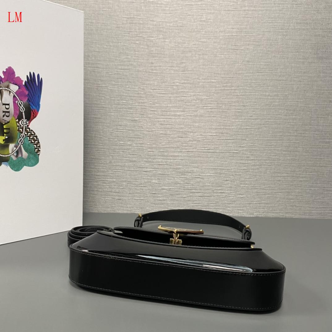 Prada "Cleo Shoulder Bag Black"