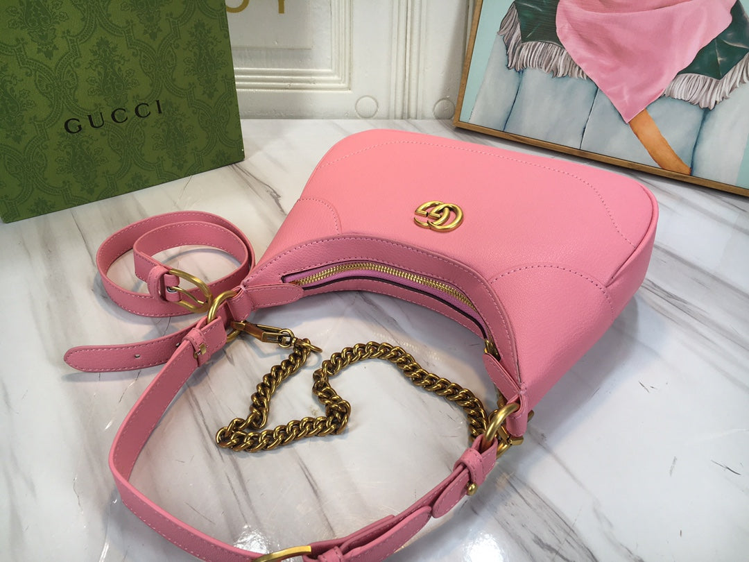 Gucci "Aphrodite Small Shoulder Bag GG Pink"
