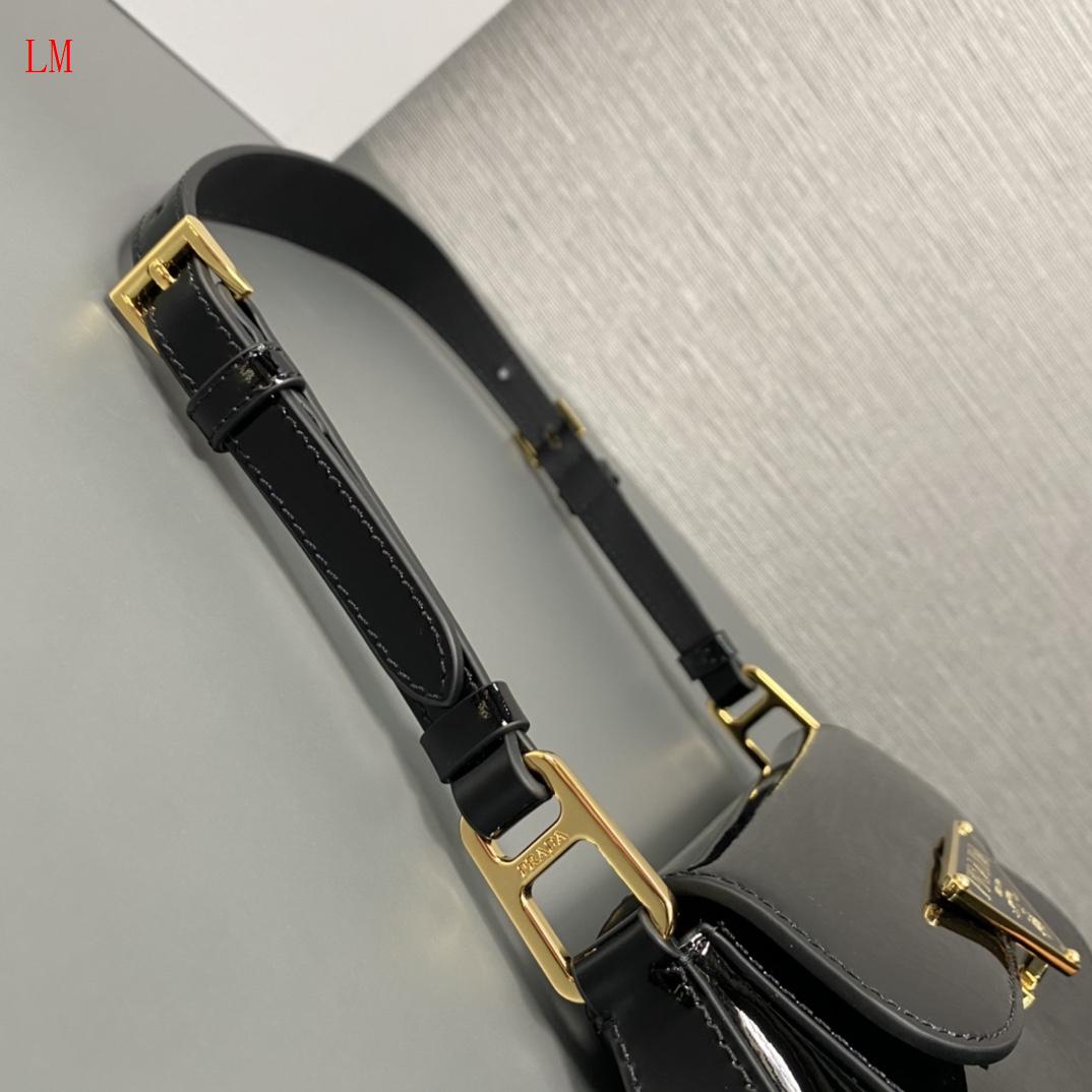 Prada "Cleo Shoulder Bag Black"