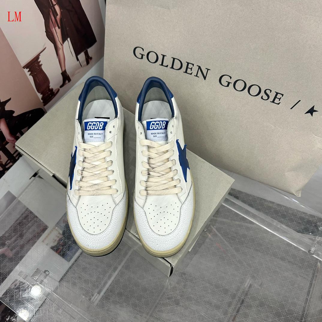 Golden Goose Ball Star "White Blue"