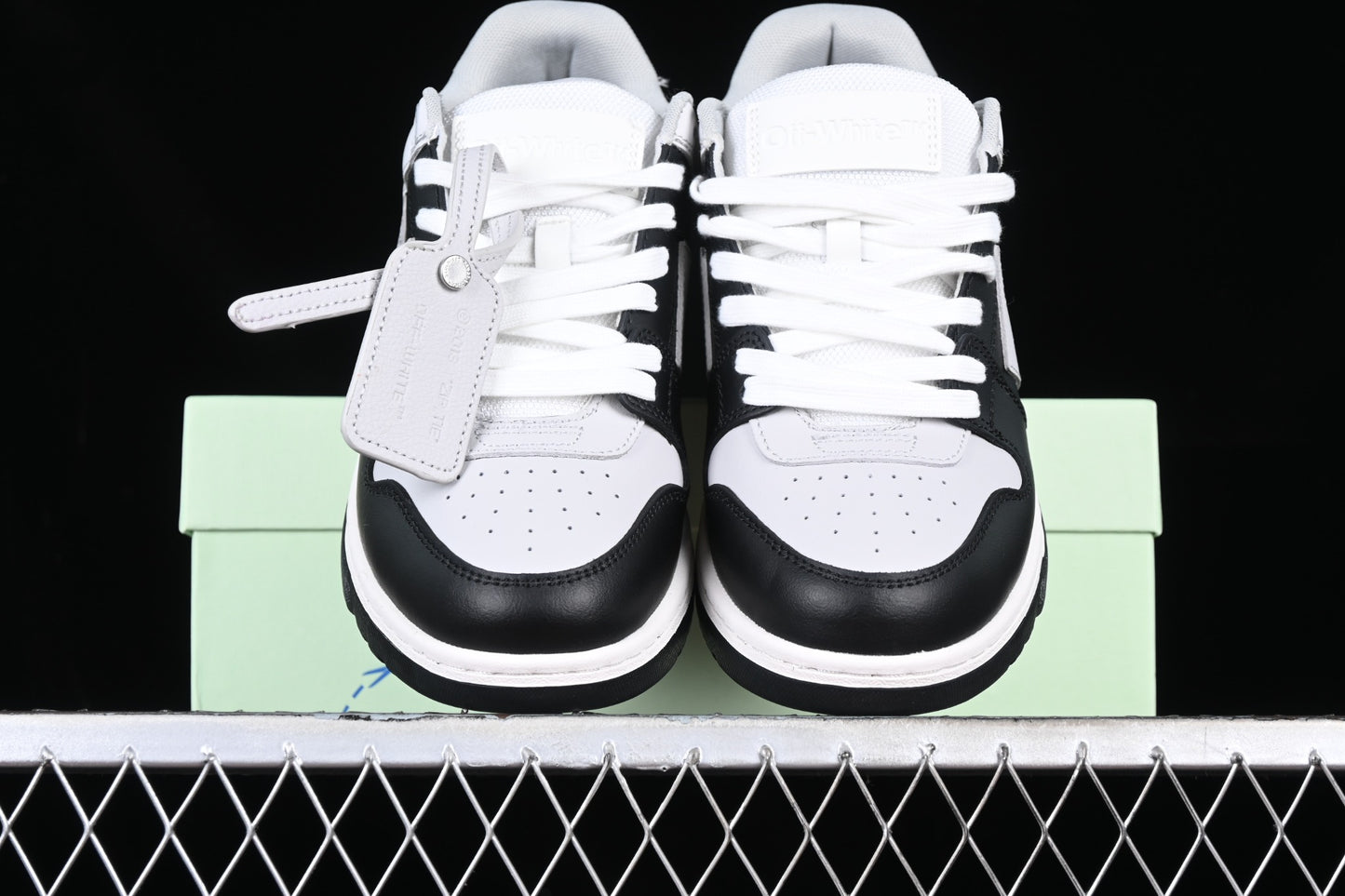 Out of office lace up „Light Grey Black"