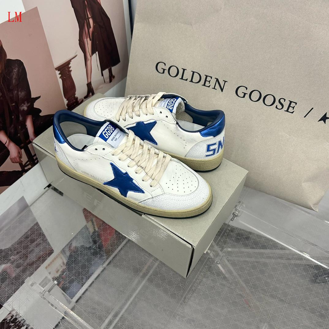Golden Goose Ball Star "White Blue"
