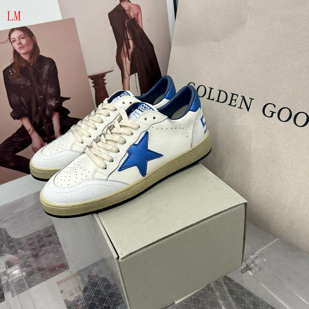 Golden Goose Ball Star "White Blue"