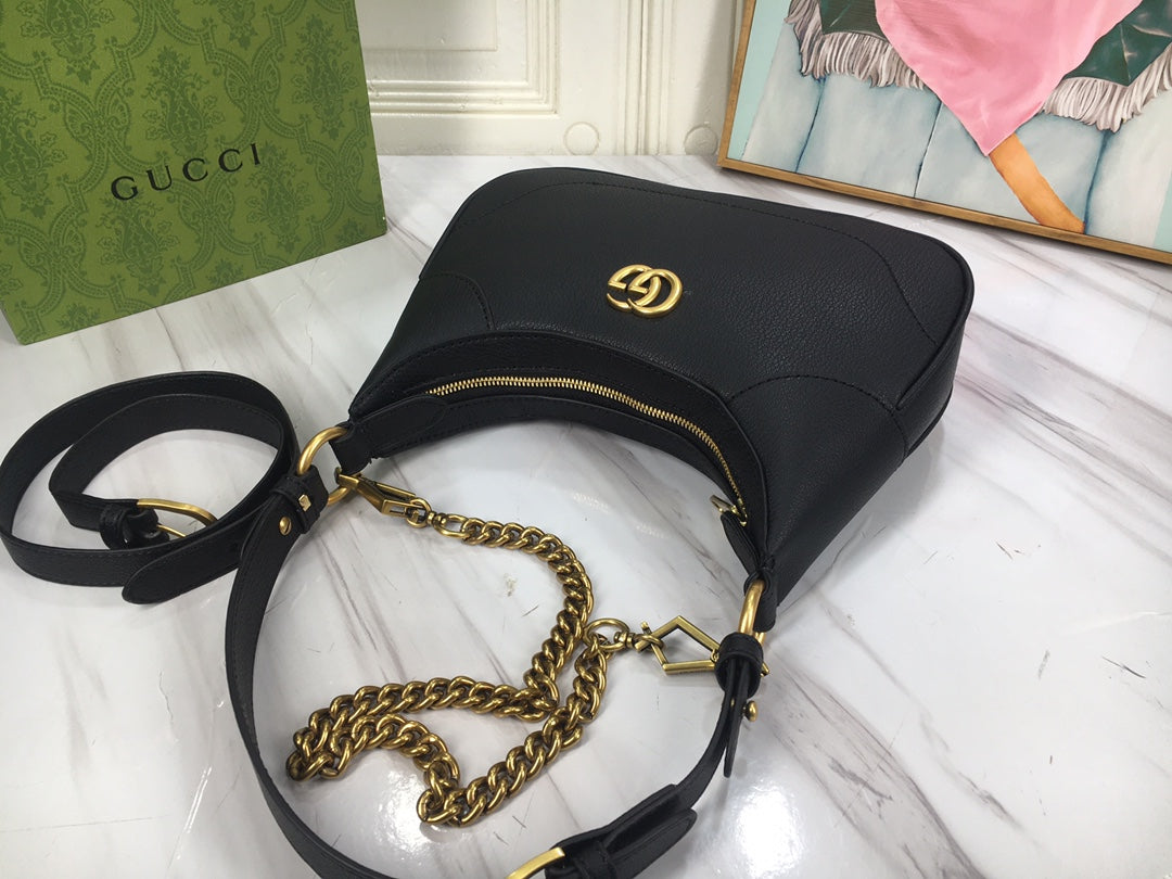 Gucci "Aphrodite Small Shoulder Bag GG Black"