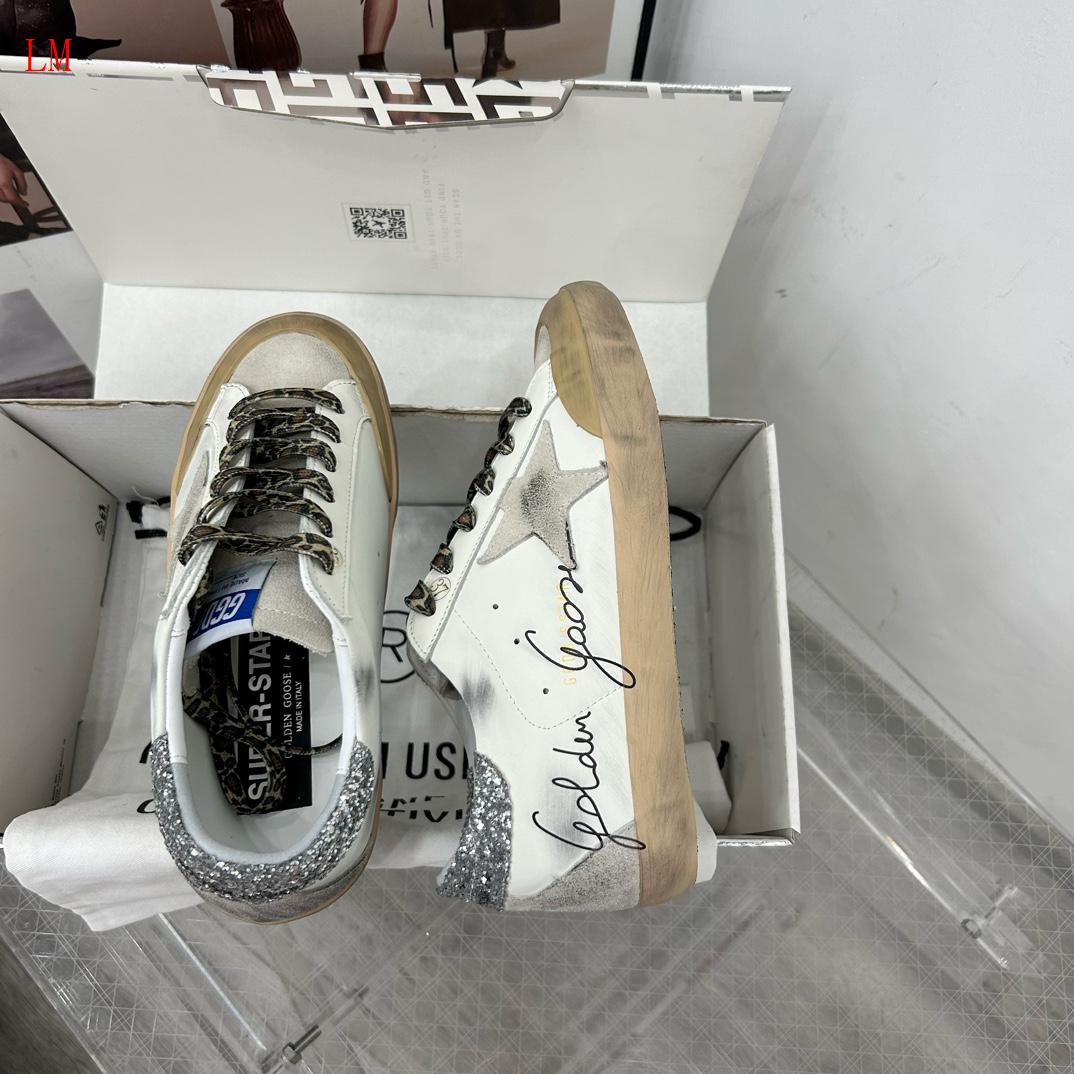 Golden Goose "Glitter Mid Star Sneakers"