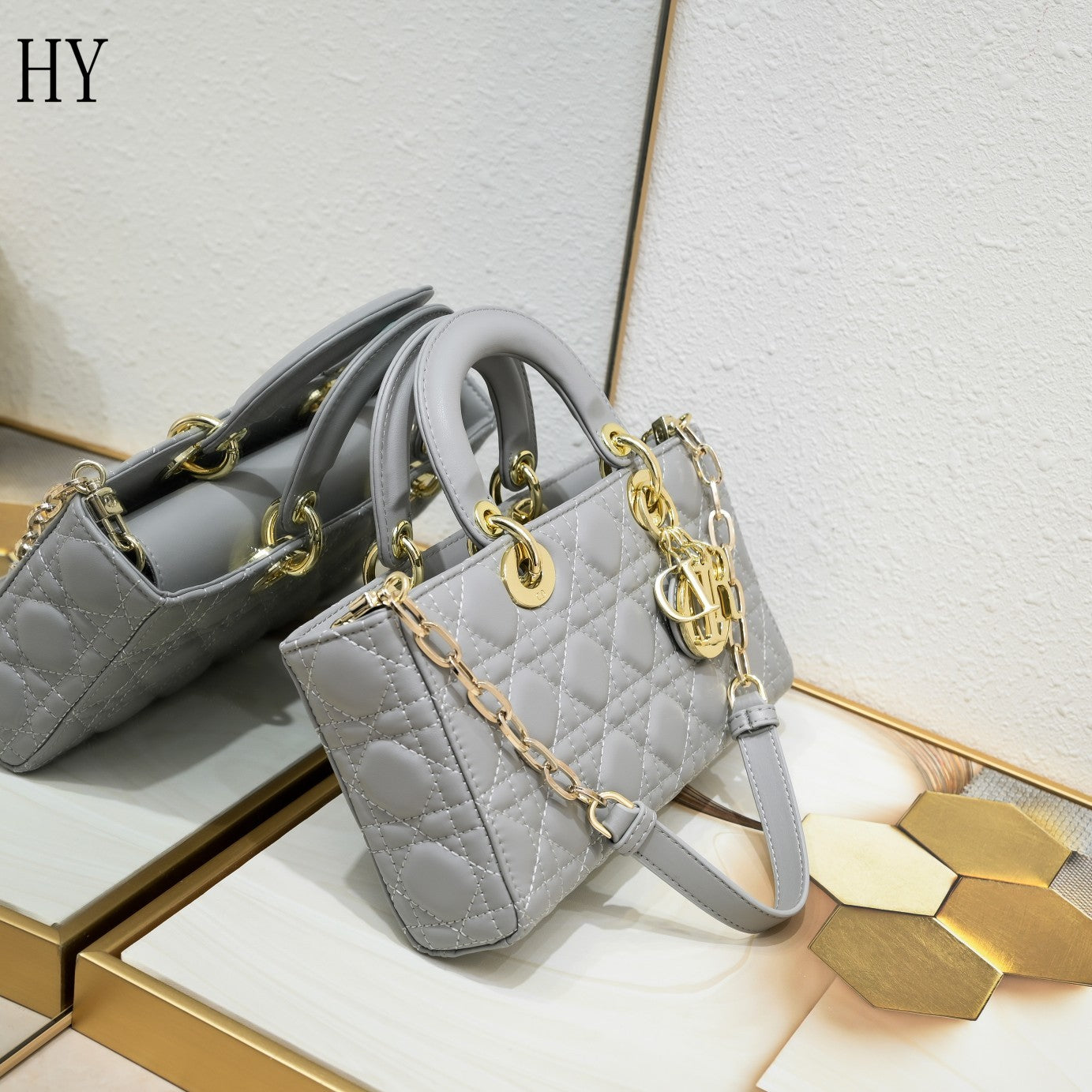 Dior "Small Lady Bag Grey"