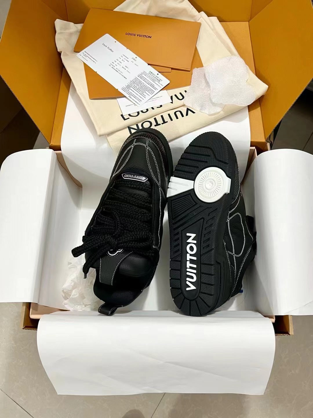 Louis Vuitton Skate Sneaker 'Oversized Flower Black'
