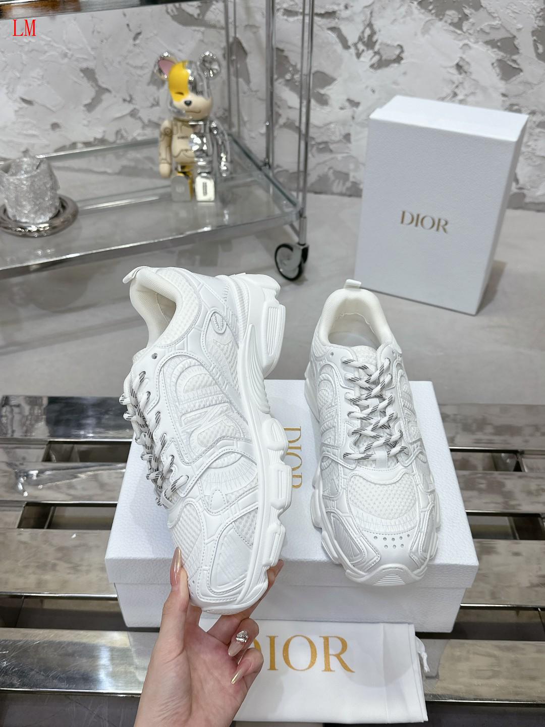 Dior Chrono Sneaker "Mesh and White Leather"