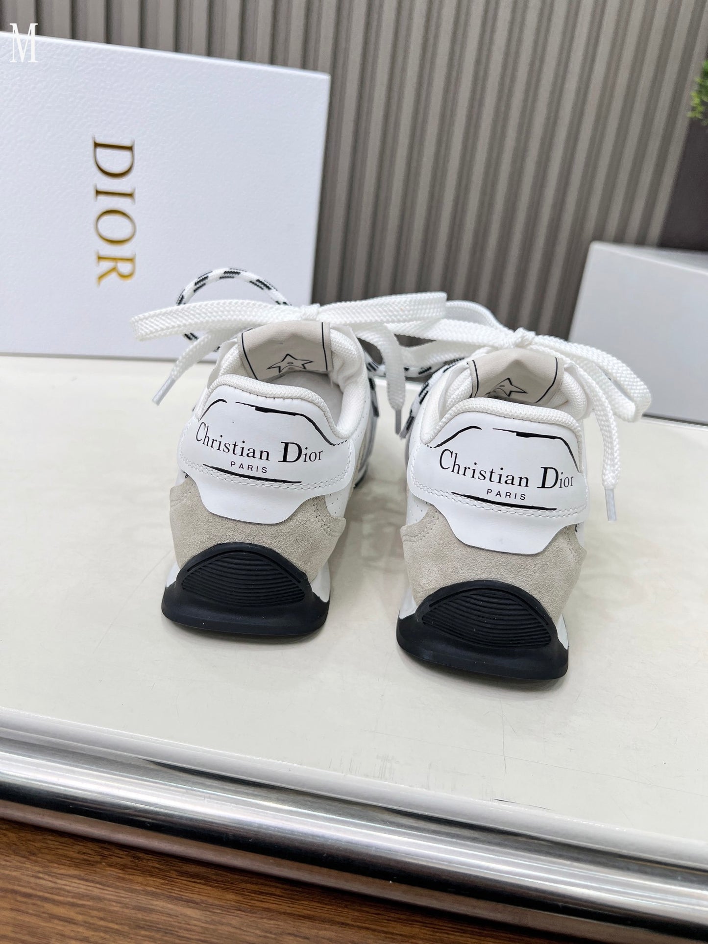 Dior D-Sketch "White Nylon and Calfskin"