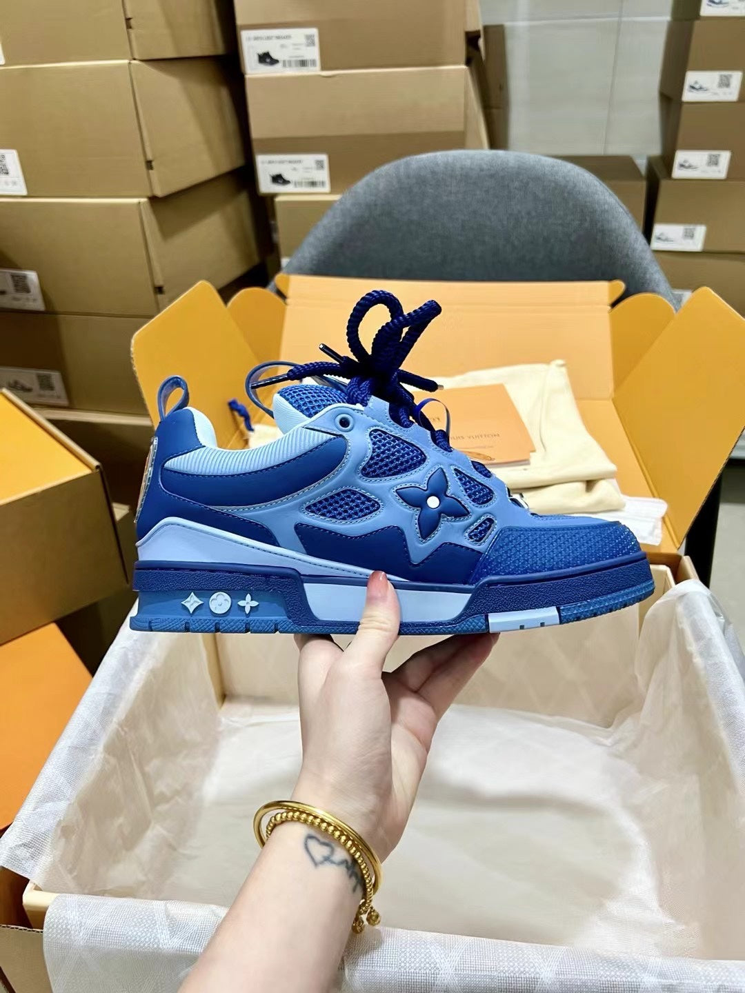 Louis Vuitton Skate Sneaker 'Blue Light Blue'