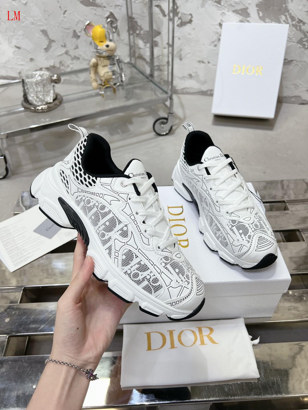 Dior Chrono Sneaker "Mesh with White and Black Border"