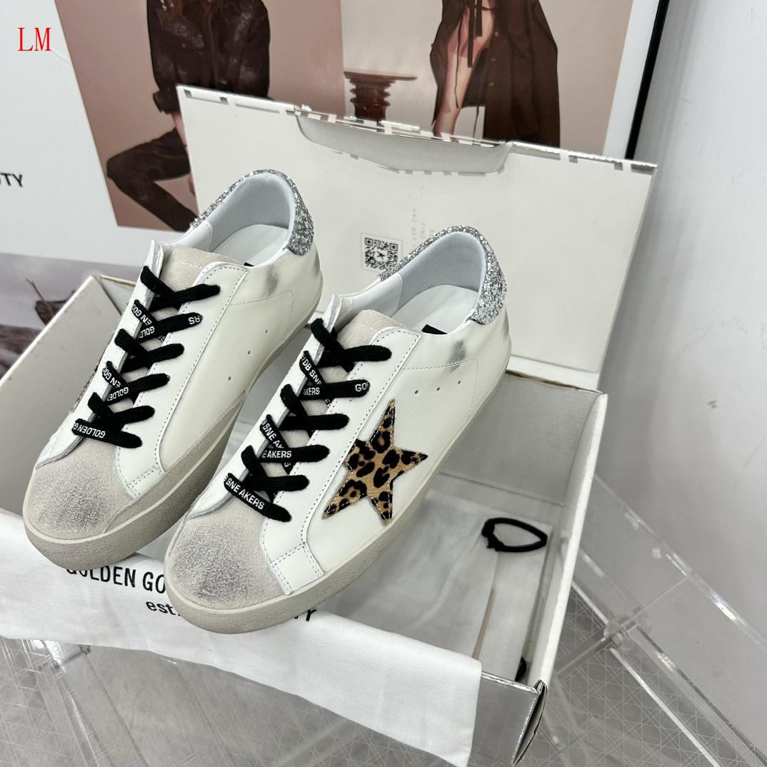 Golden Goose "Distressed Lace Up Sneakers"