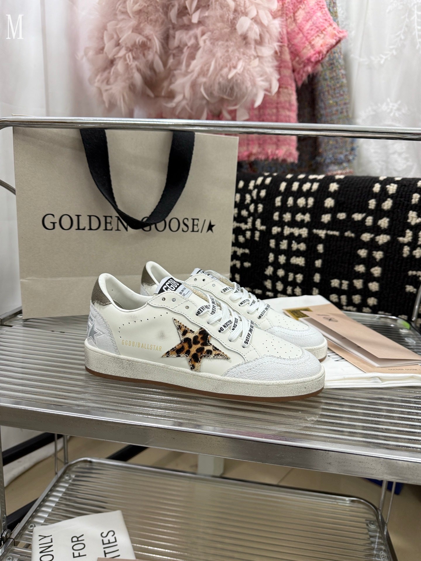 Golden Goose Ball Star "White Leopard"