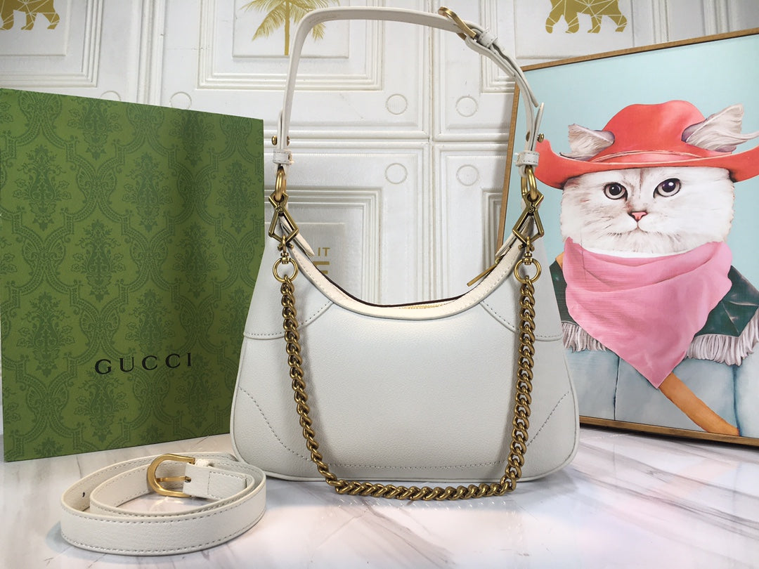 Gucci "Aphrodite Small Shoulder Bag GG White"
