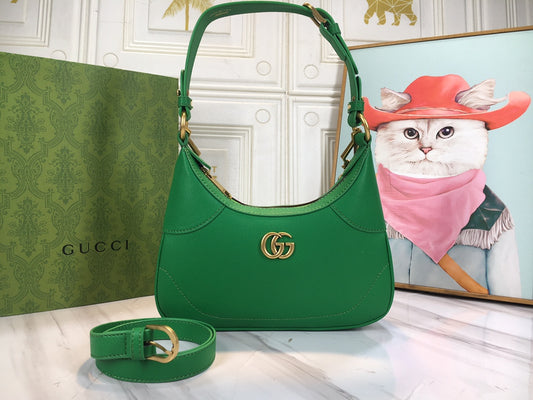 Gucci "Aphrodite Small Shoulder Bag GG Green"