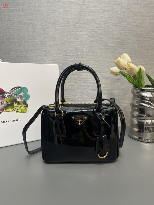 Prada "Black Small Galleria Saffiano Leather Bag"