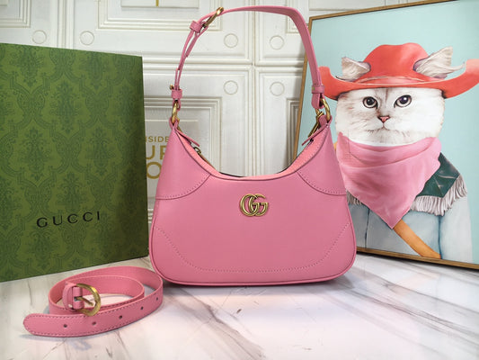 Gucci "Aphrodite Small Shoulder Bag GG Pink"