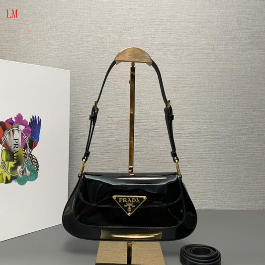 Prada "Cleo Shoulder Bag Black"