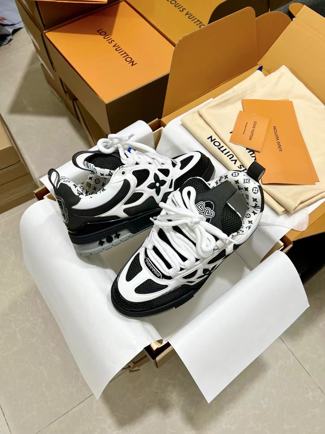 Louis Vuitton Skate Sneaker 'White Black'