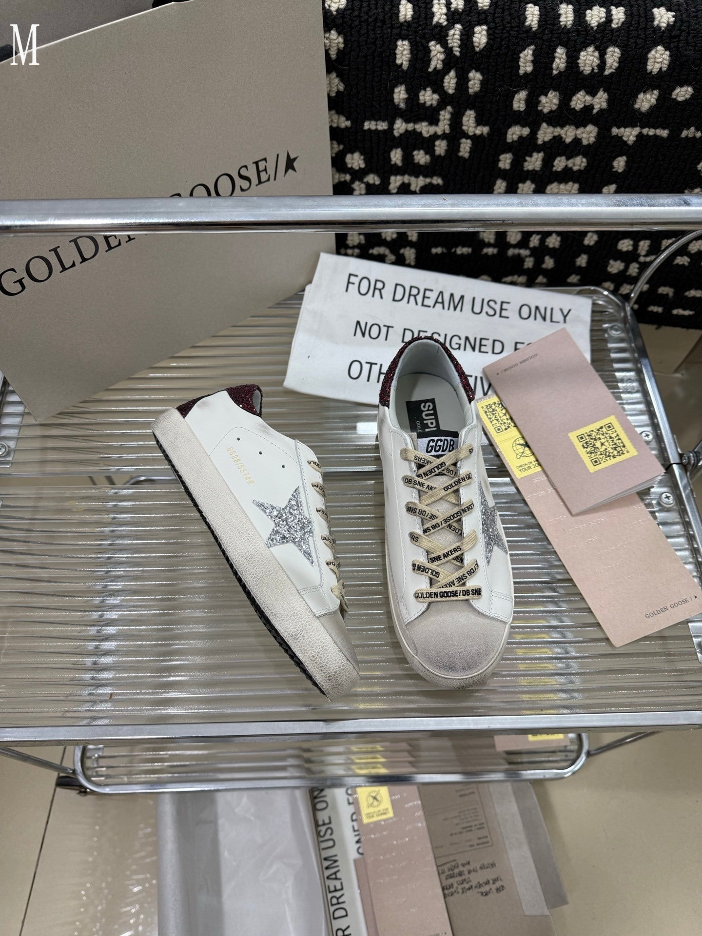 Golden Goose "White and Bordeaux"