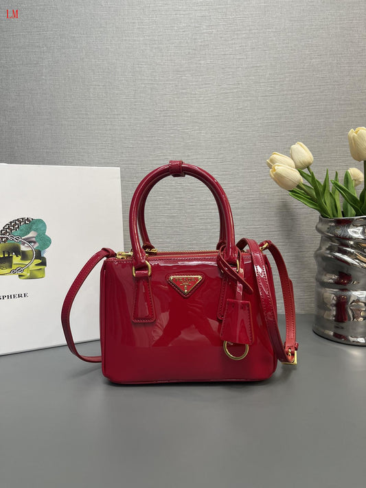 Prada "Red Small Galleria Saffiano Leather Bag"