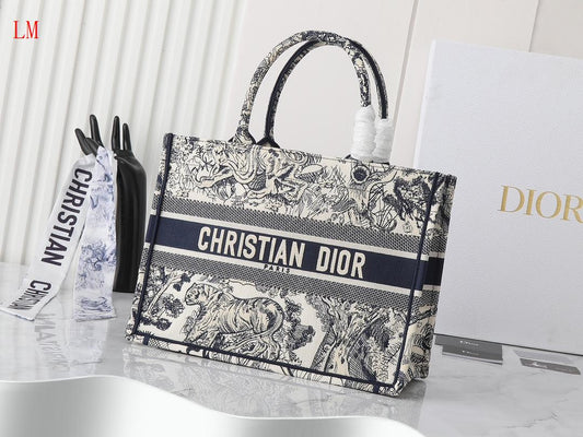 Dior "Medium Book Tote Blue"