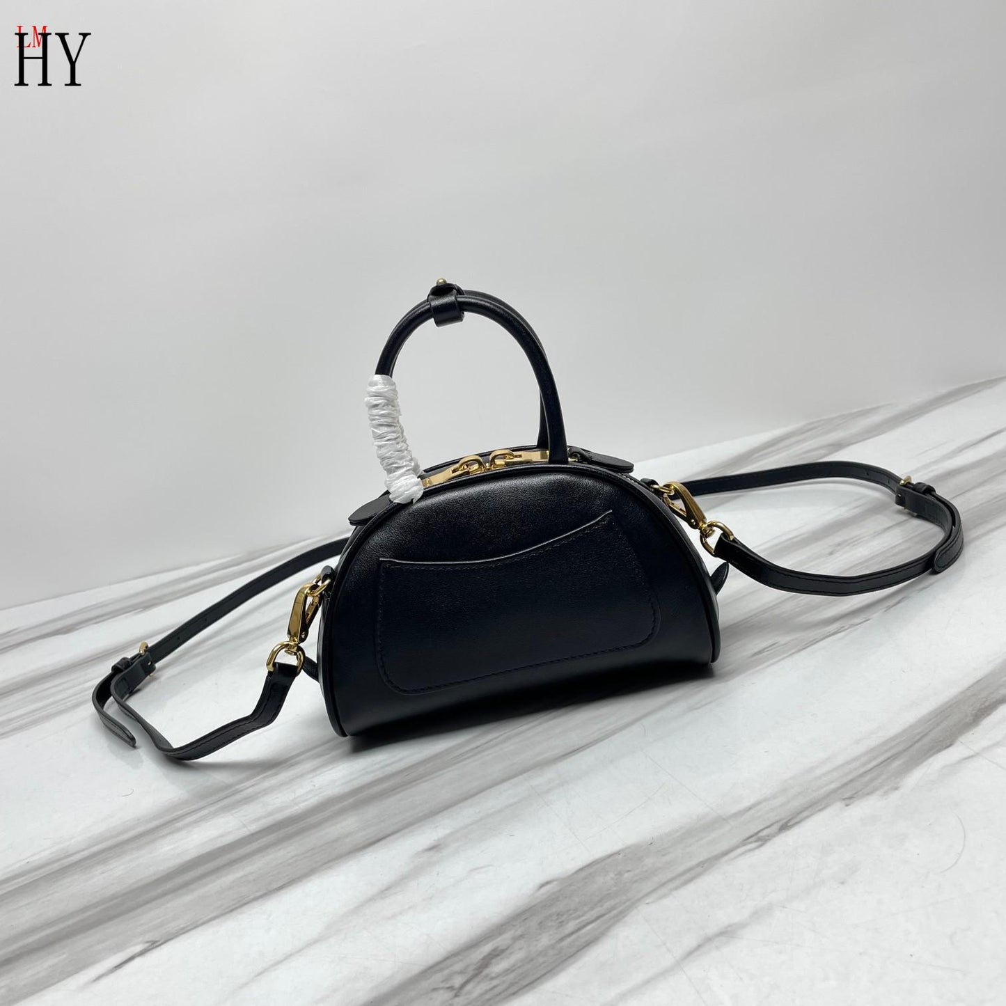Miu Miu "Leather Mini Top Handle bag Black"
