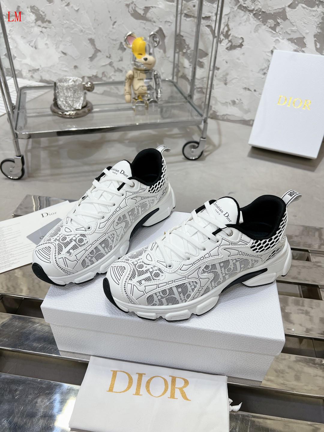 Dior Chrono Sneaker "Mesh with White and Black Border"