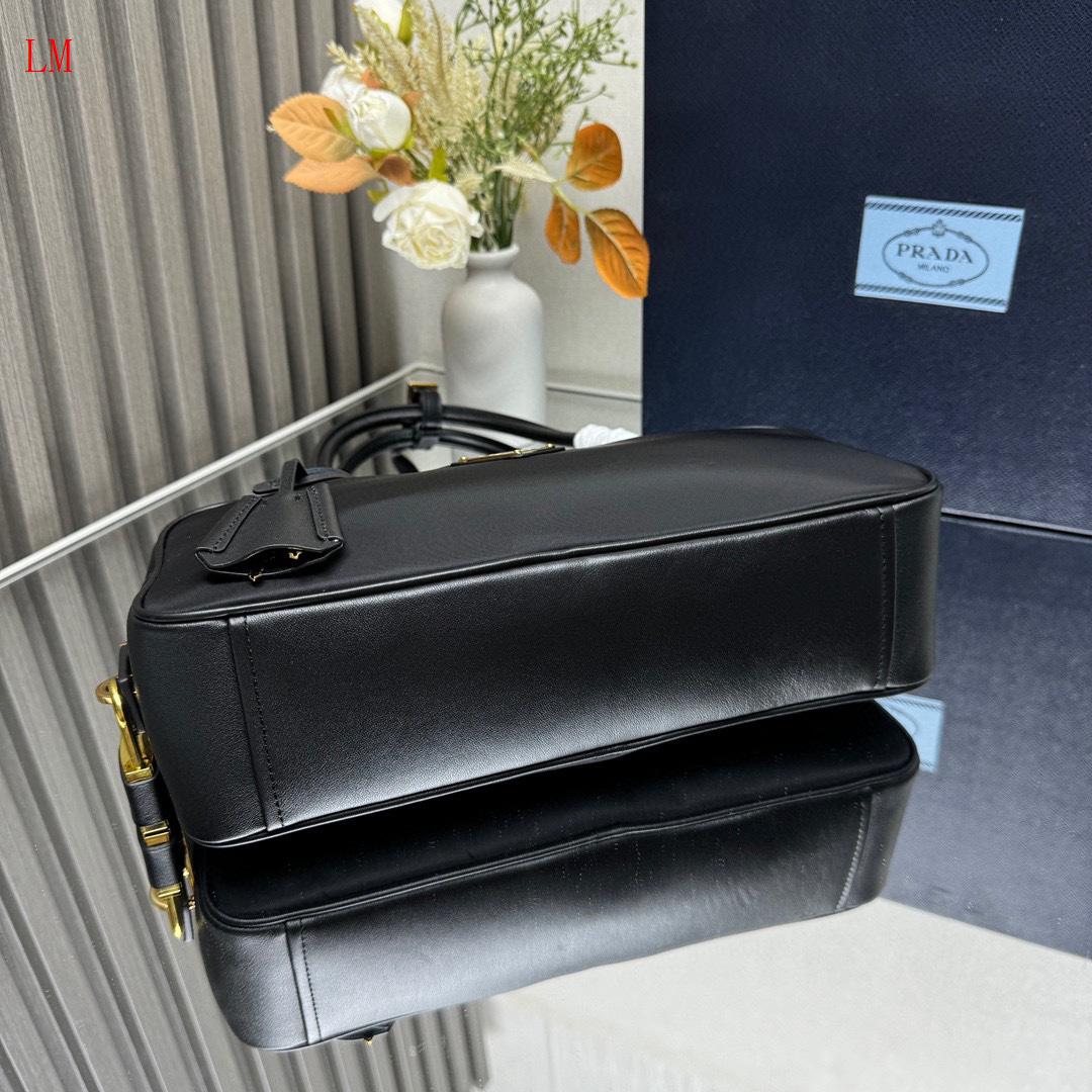 Prada "Medium Re-Nylon And Leather Black"