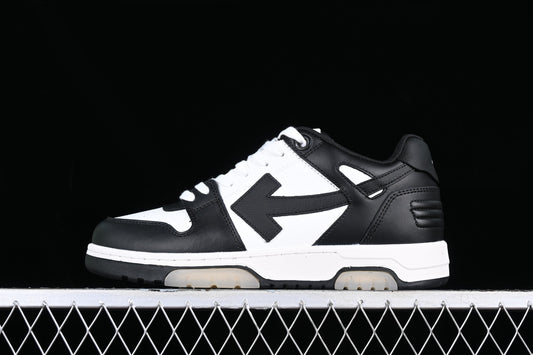 Out of office lace up „Black white"