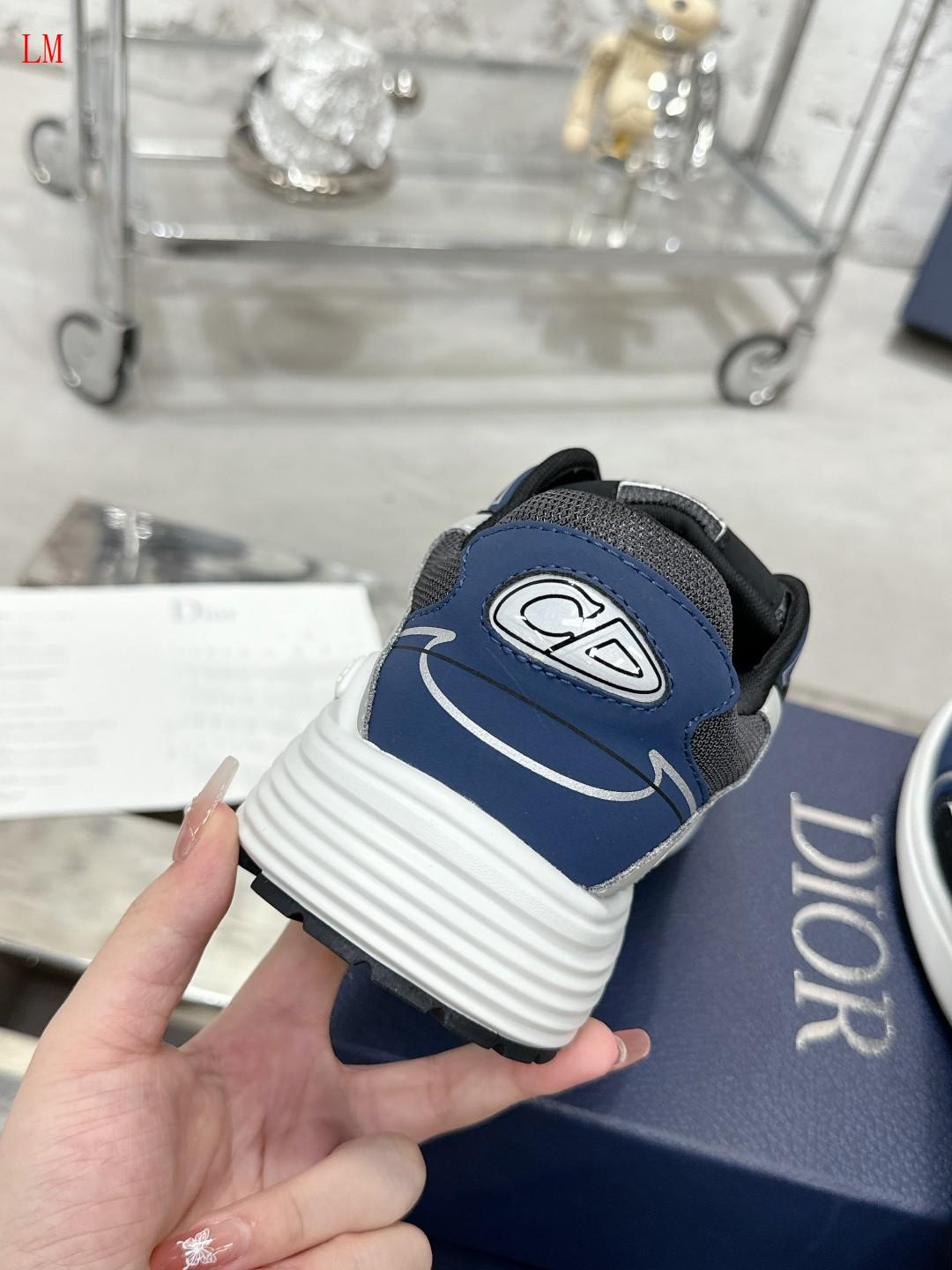 Dior B30 "Anthracite Gray Mesh with Black, Blue and Dior Gray Technical Fabric"