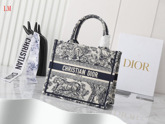 Dior "Small Book Tote Blue"