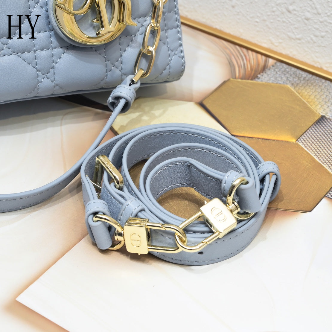 Dior "Small Lady Bag Blue"