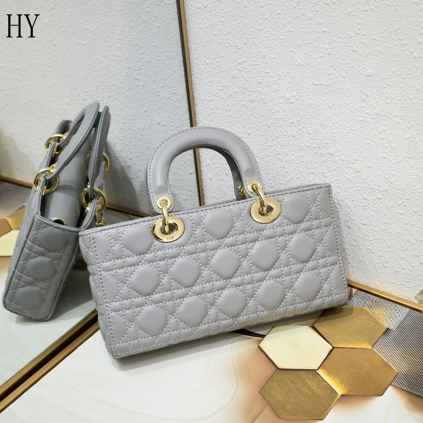 Dior "Small Lady Bag Grey"