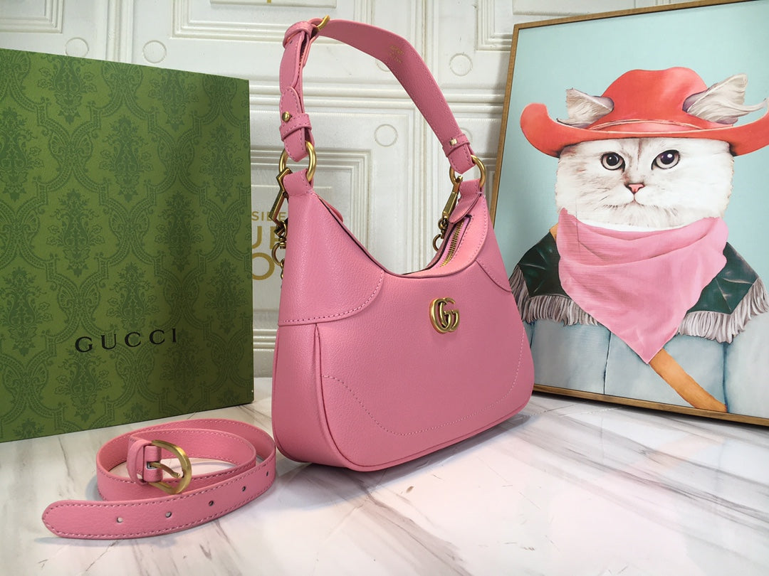 Gucci "Aphrodite Small Shoulder Bag GG Pink"