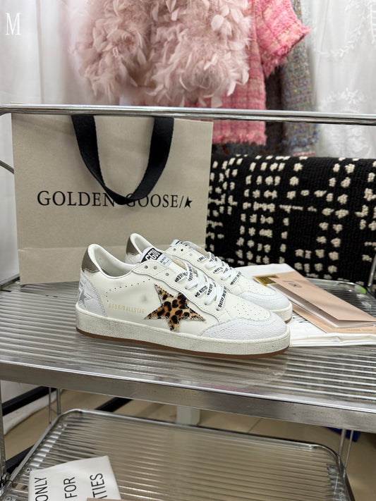 Golden Goose Ball Star "White Leopard"
