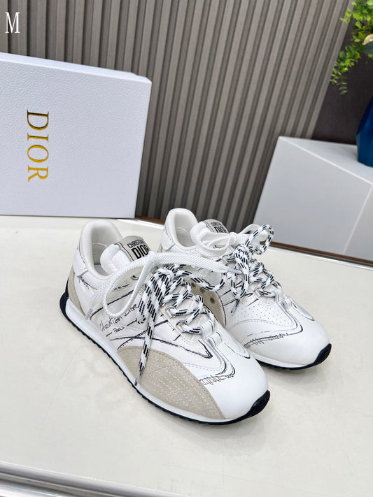 Dior D-Sketch "White Nylon and Calfskin"